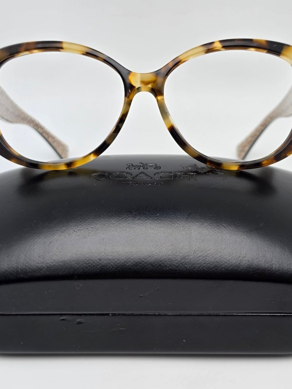 Coach HC8040B L030 Keri 5047/13 Spotty Tortoise Sunglasses Frame w/ Case 58mm